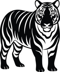 vector illustration of a tiger