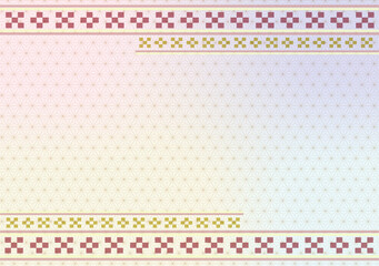 沖縄ミンサー89 麻の葉