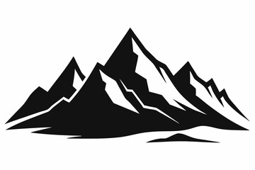 vector illustration of mountain landscape