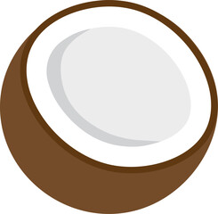Coconut flat icon design.