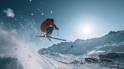 Experience the Ultimate Adrenaline Rush with Skiing, Snowboarding & Winter Sports in Snowy Mountain Landscapes