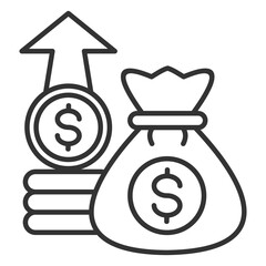 Profit Outline Icon