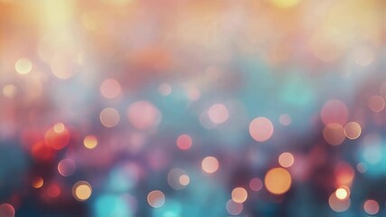 Ethereal, dreamy bokeh lights shimmering with pastel colors. Abstract backdrop for creating a sense of wonder and magic. Perfect for festive or romantic projects. - Powered by Adobe