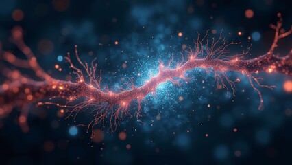 Schematic diagram of neuronal signals