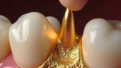 Schematic diagram of tooth filling