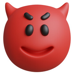 3d render of Social media Emoji with face character