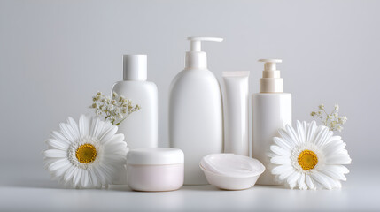 cosmetic product with daisy