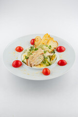 Fresh and delicious salad with dressing