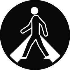 pedestrian vector icon