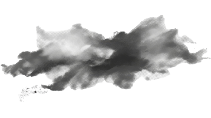 Title: Grey Smoke Watercolor Texture on White Background  Soft Abstract Ink Cloud Effect Isolated
