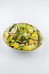 Fresh and delicious salad with dressing