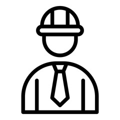 Civil engineering icon. Vector line icon