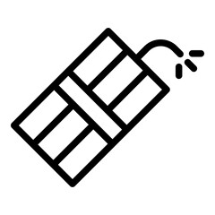 Dynamite icon. Vector line icon