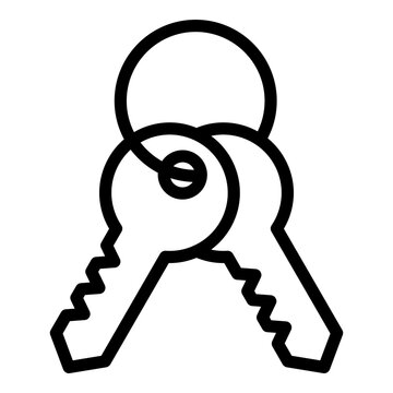 Keys icon. Vector line icon