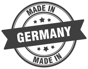 Made in Germany round sign. Made in Germany stamp.