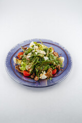 Fresh and delicious salad with dressing