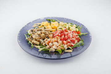 Fresh and delicious salad with dressing