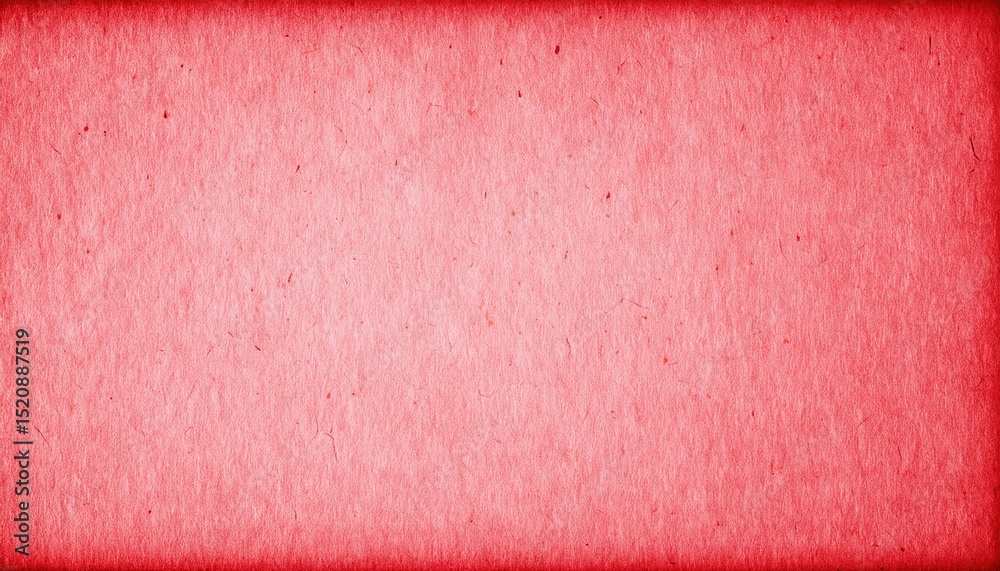 Poster  textured red paper background with subtle fibers and vignette edges for valentine's day graphic, print media, poster design, branding layout or scrapbook material backdrop
