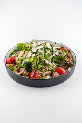 Fresh and delicious salad with dressing