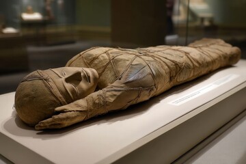 Ancient Egyptian Mummy on Display