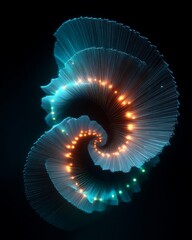 Intricate fractal patterns spiraling infinitely in high detail
