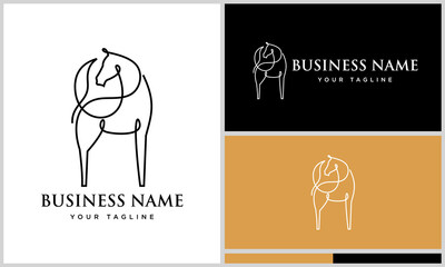 Abstract Horse Logo Design. (1)