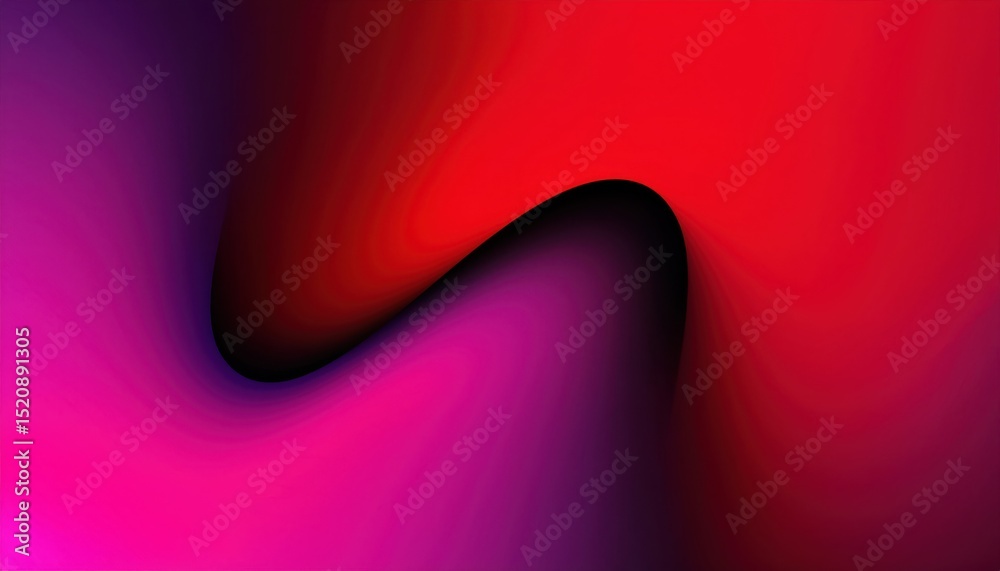 Poster vibrant red and magenta fluid gradient swirl with soft black shadows for abstract background, web in