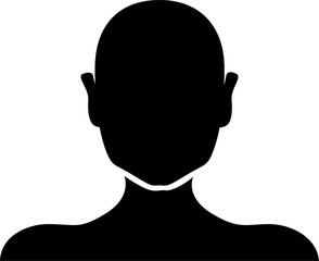 Vector silhouette of a man	
