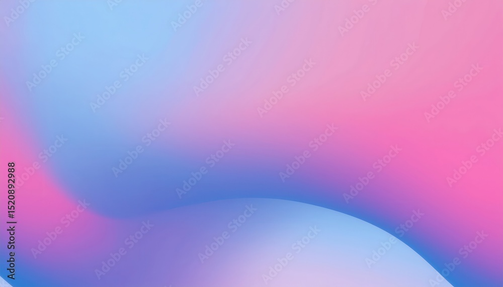 Poster soft pastel gradient waves in pink blue and violet tones with smooth light transitions for abstract 