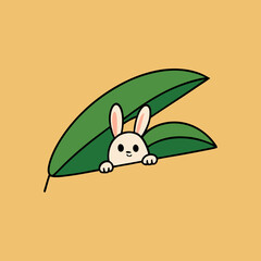 vector illustration of a rabbit