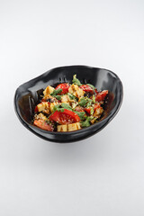 Fresh and delicious salad with dressing