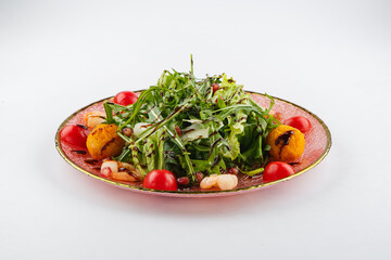 Fresh and delicious salad with dressing