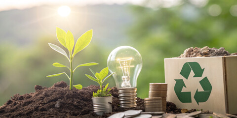 Environmental conservation and sustainable energy with investment in environmentally friendly businesses