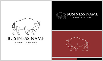 Bison Logo Design Variations. (2)