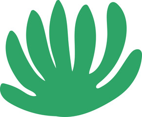 Obraz premium abstract plant single element for decoration and design