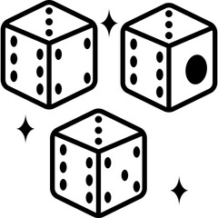 Dice Line Icon