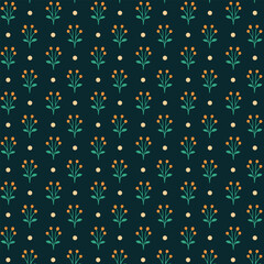 Abstract floral seamless pattern. Flower and drawn textures. Modern abstract design for paper  cover  fabric .