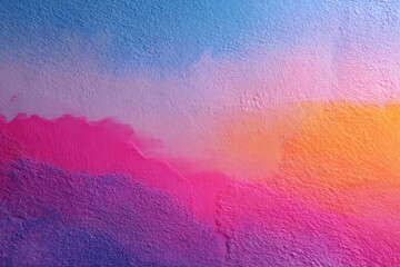 Abstract painted wall featuring soft color gradient and smooth texture