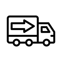 logistics line icon