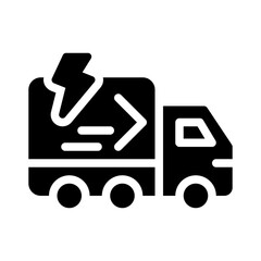 express delivery glyph icon