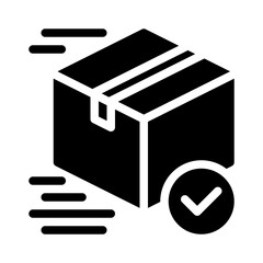 package delivery glyph icon