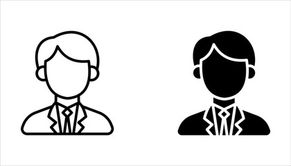 People icon set, vector vector illustration on white background. 