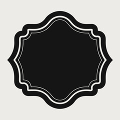 round frame with floral pattern