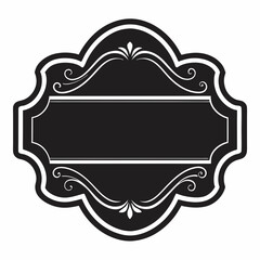 vintage frame with floral ornament