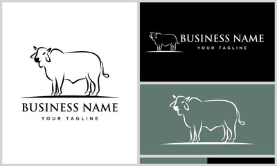 Obraz premium Cow Logo Design Variations. (1)