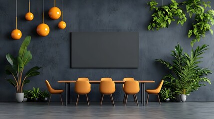 A Contemporary Conference Room with Minimalist Furniture