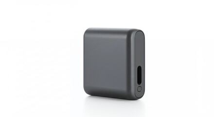 Gray portable battery charger product shot