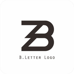 Vector logo design with the letter B symbol is simple, clear, bold, easy to remember, elegant, easy to apply on a large or small scale