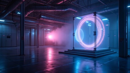 Technological Neon Device Image