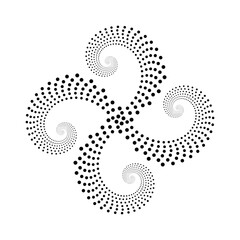 golden ration fibonacci pattern for logo icon background web graphic tattoo. vector illustration.